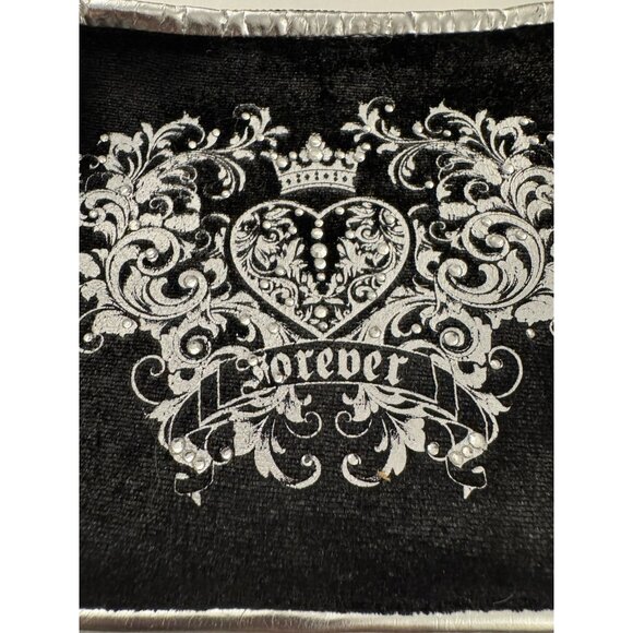 New York Islanders Forever Fan Handbag Purse Black Velvet New B27 - Picture 3 of 4